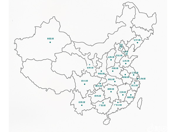 全国试管医院分布图