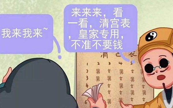 清宮表是民間最準的測男女土方法